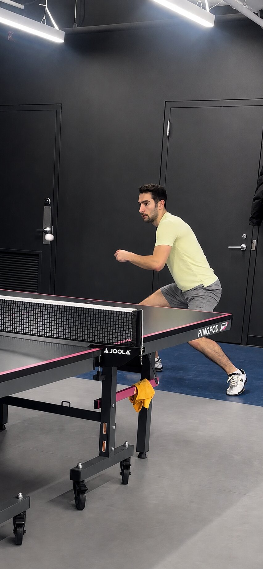 Anton playing table tennis